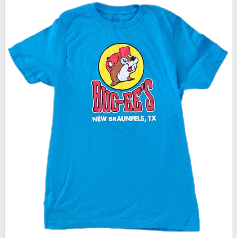 Blue Buc-ee's New Braunfels TX T-shirt sz S Southern USA Beaver